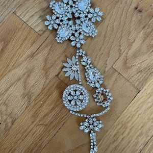 100% AUTH BURBERRY NEW Silver Runway Crystal Daisy Chandelier